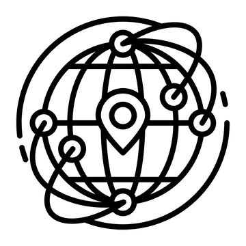 Icon of Connected Globe
